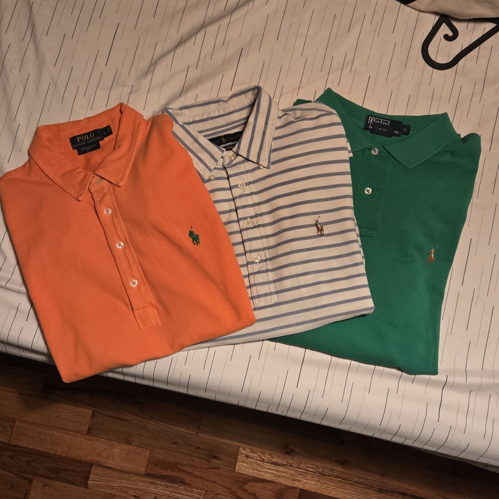 Men's Polo Ralph Lauren Shirts (Lot Of 3)
